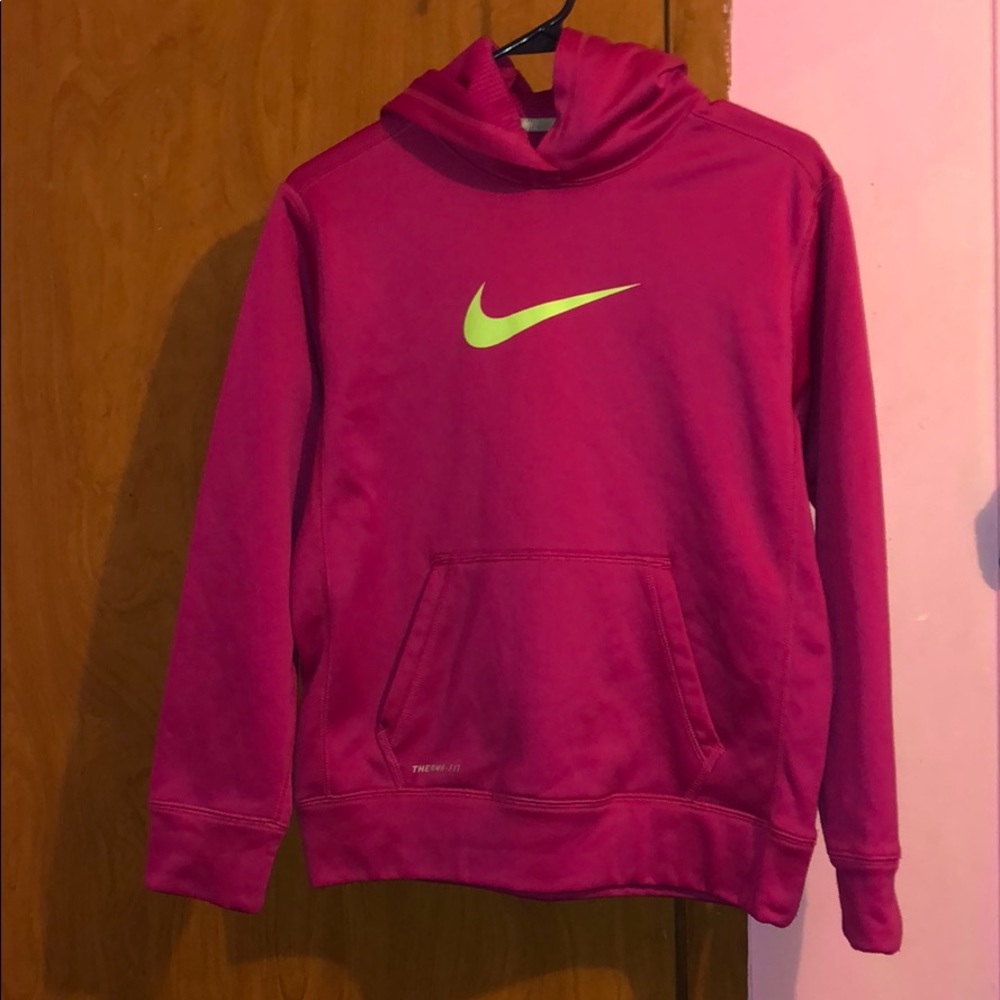 Pink Nike hoodie